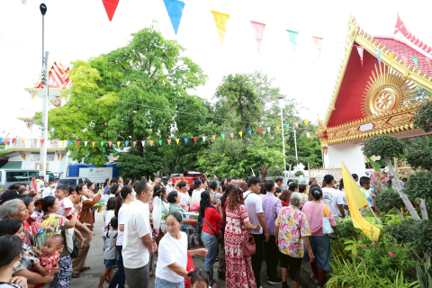 ภาพร่วมพิธีกรรมวัดเนินบุญญาราม