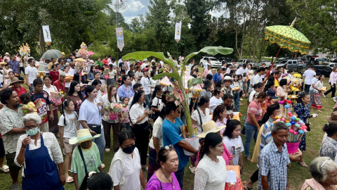ภาพร่วมพิธีกรรมวัดบุเสี้ยวเจริญธรรม