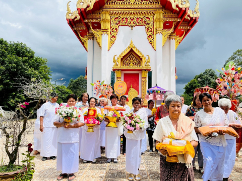 ภาพร่วมพิธีกรรมวัดชลภูผาวนาราม