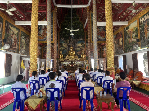 ภาพร่วมพิธีกรรมวัดพระธาตุโขงขาว