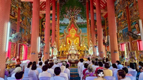ภาพร่วมพิธีกรรมวัดสวรรค์นิเวศ