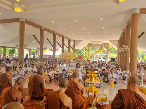 ภาพร่วมพิธีกรรมวัดป่าคุณสัมปันนาราม