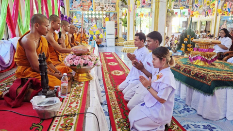 ภาพร่วมพิธีกรรมวัดเจดีย์แดง