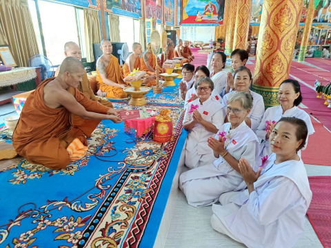 ภาพร่วมพิธีกรรมวัดป่าศรีชมภูจิตตวิเวก