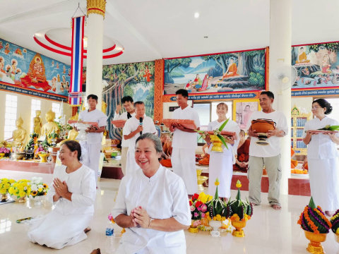 ภาพร่วมพิธีกรรมวัดฉิมพลีวัลย์