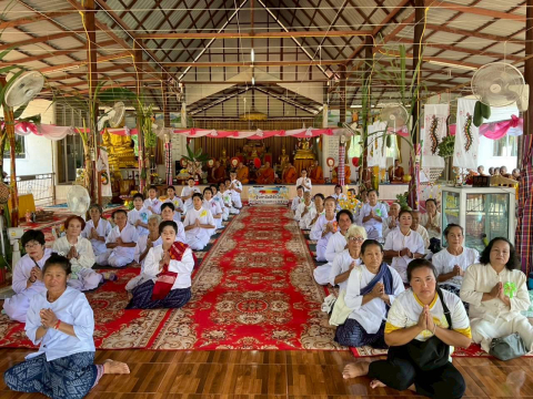 ภาพร่วมพิธีกรรมวัดโนนเบ็ญสมัคคยาราม