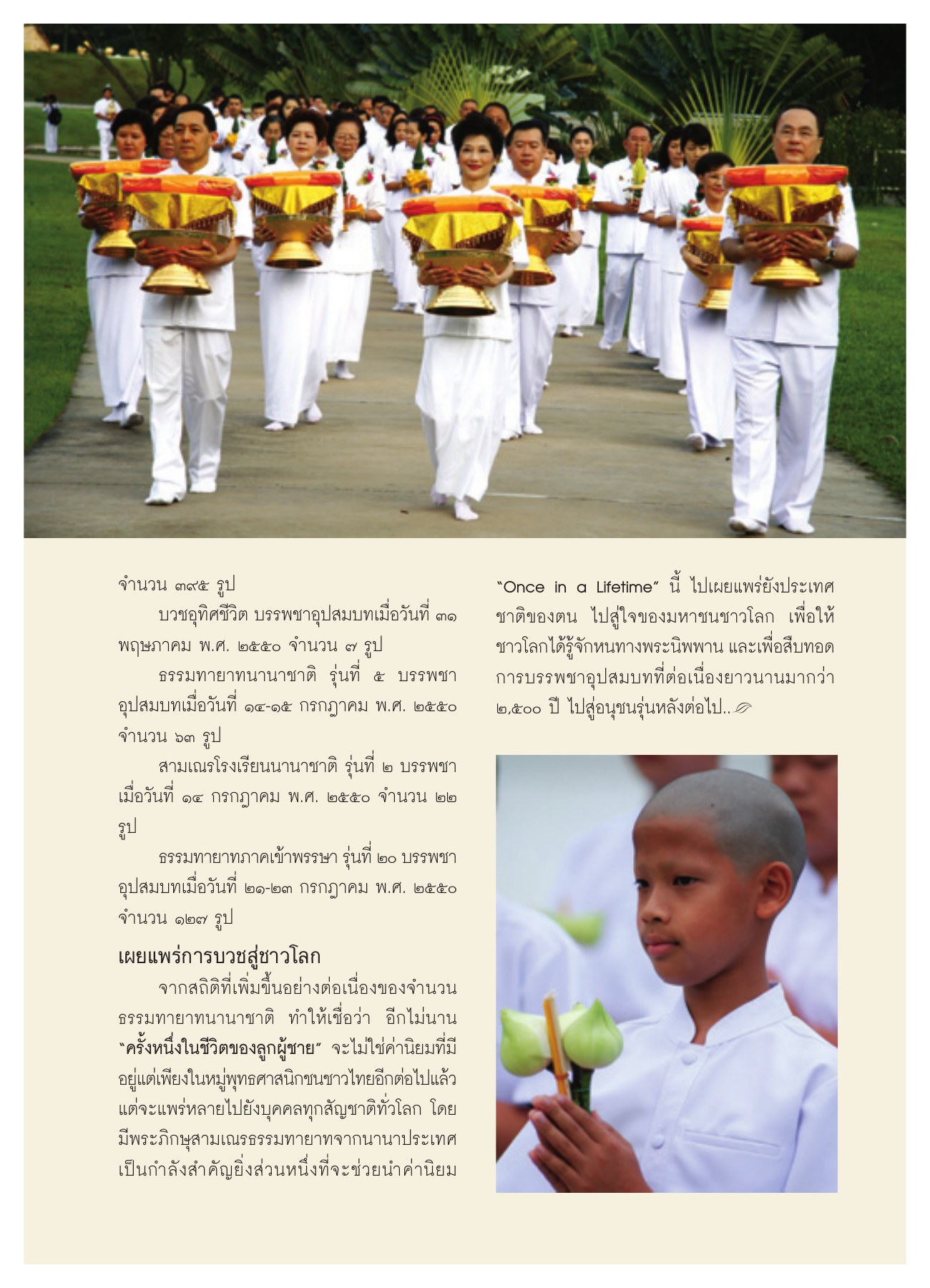 จำนวน ๓๙๕ รูป วารสารอยู่ในบุญ ปี 2550 ฉบับที่ 58 เดือนสิงหาคม หน้า 12