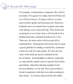 A Successful Marriage