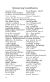 Sponsoring Contributors List