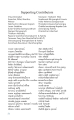 Supporting Contributors List