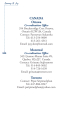 Journey to Joy - Canadian Contact Information