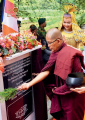 Establishment of Auspicious Stone at Kanth Polgolla