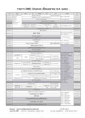 รายการ DMC Channel เดือนเมษายน