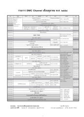 รายการ DMC Channel เดือนตุลาคม