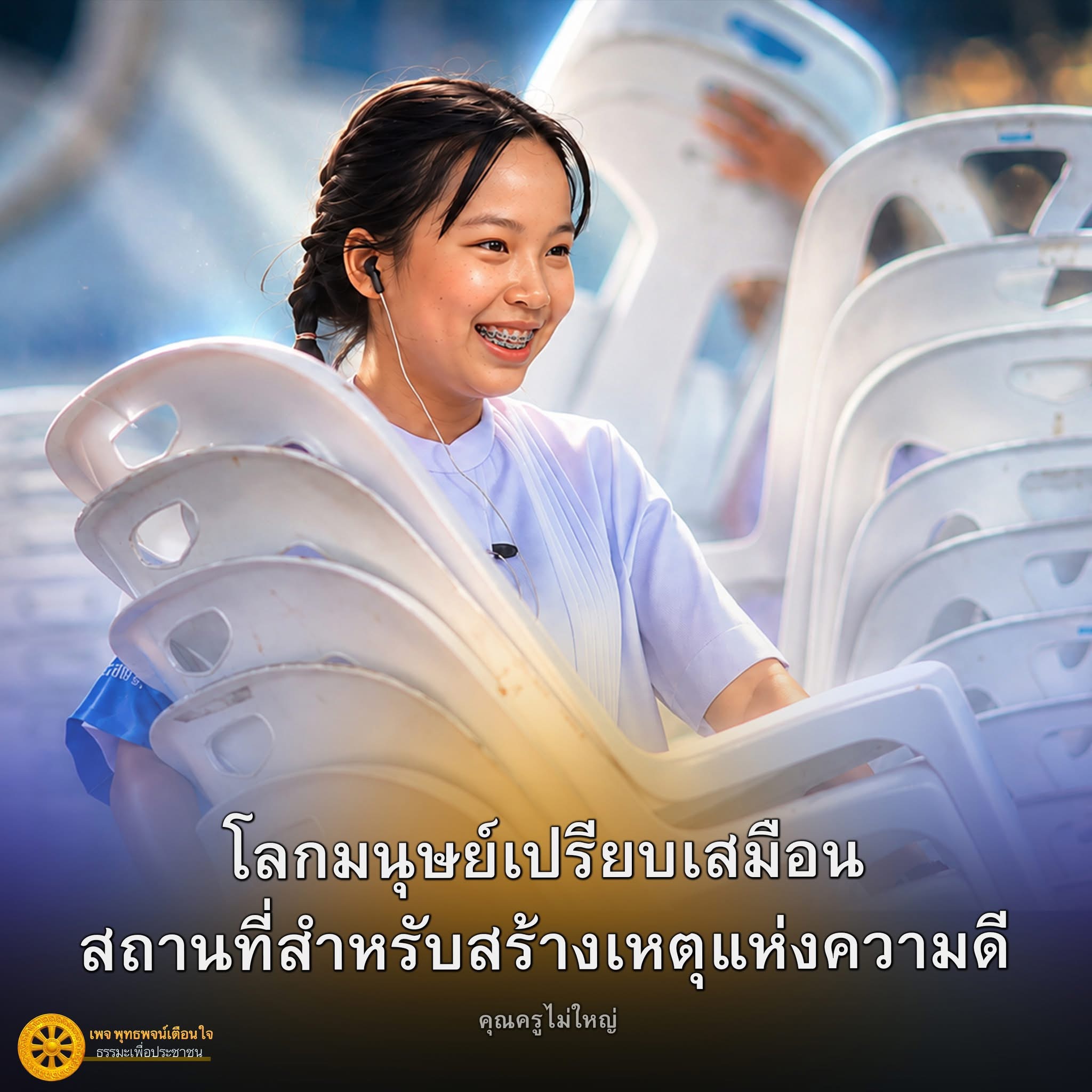 พุทธพจน์เตือนใจ: สร้างเหตุแห่งความดีในโลกมนุษย์