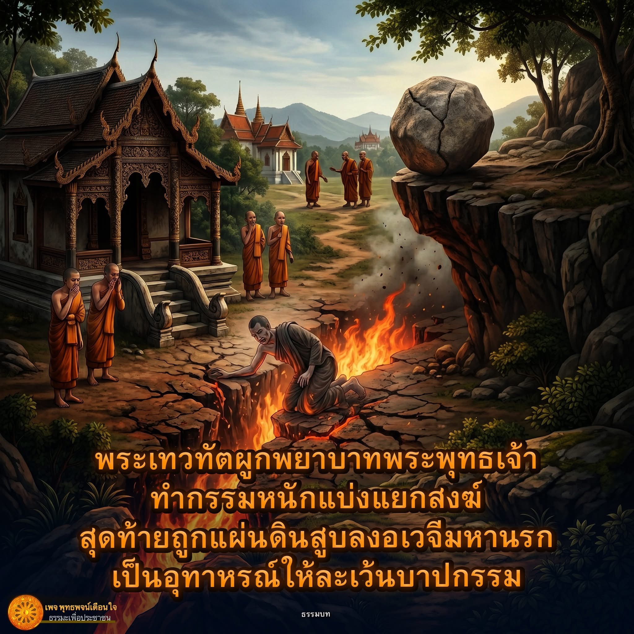 พระเทวทัต: อุทาหรณ์แห่งบาปกรรมและการแบ่งแยกสงฆ์