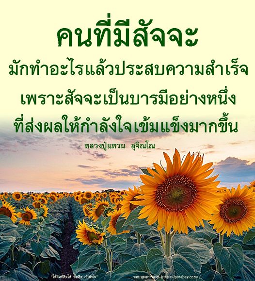 ค้นพบความหมายของสัจจะและความสำคัญในการสร้างกำลังใจเพื่อประสบความสำเร็จในชีวิต พร้อมแนวคิดจากหลวงปู่แหวน สุจิณโณ ที่จะช่วยให้คุณเข้าใจว่าทำไมคนที่มีสัจจะจึงมักประสบความสำเร็จ