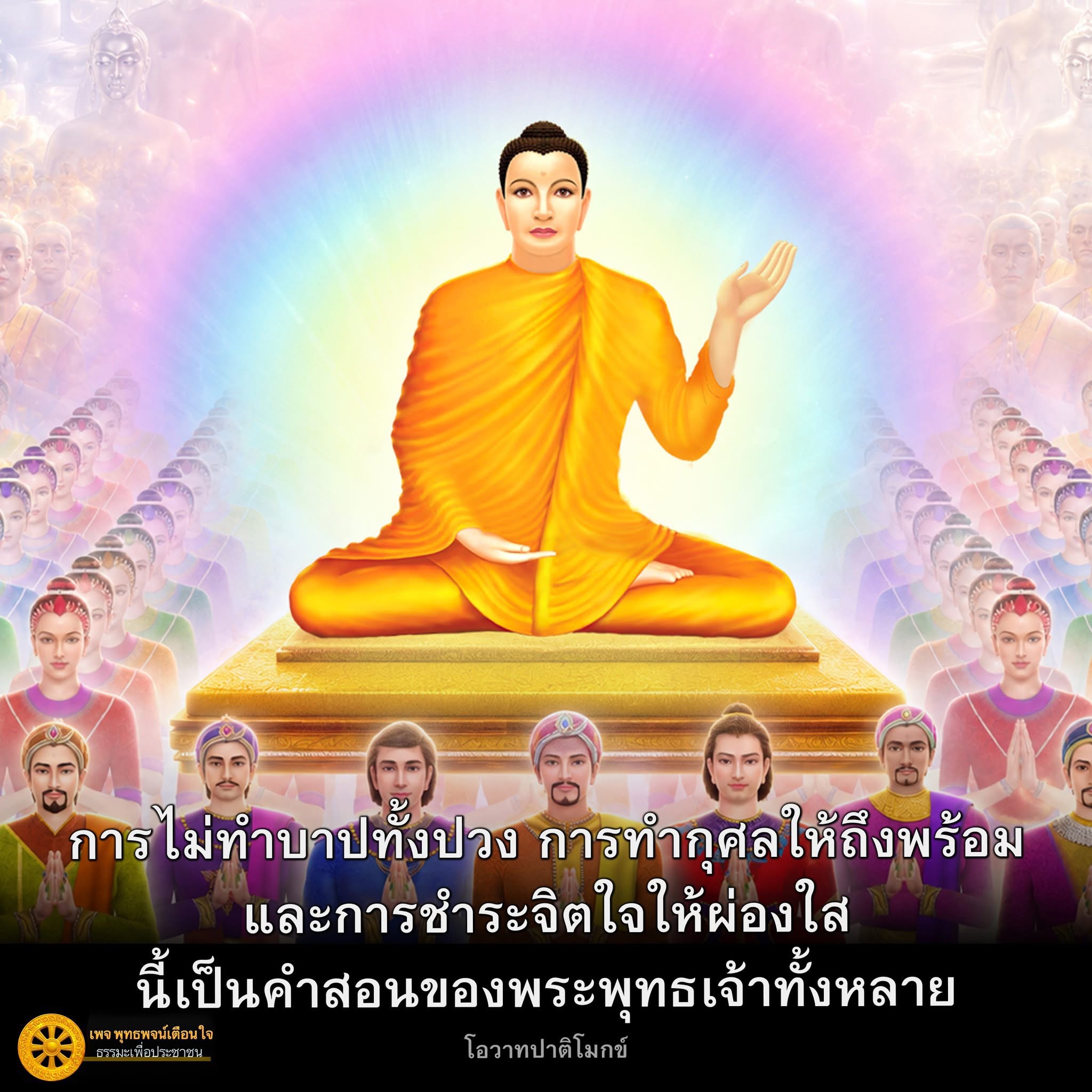 คำสอนของพระพุทธเจ้า: การไม่ทำบาปและการทำกุศล