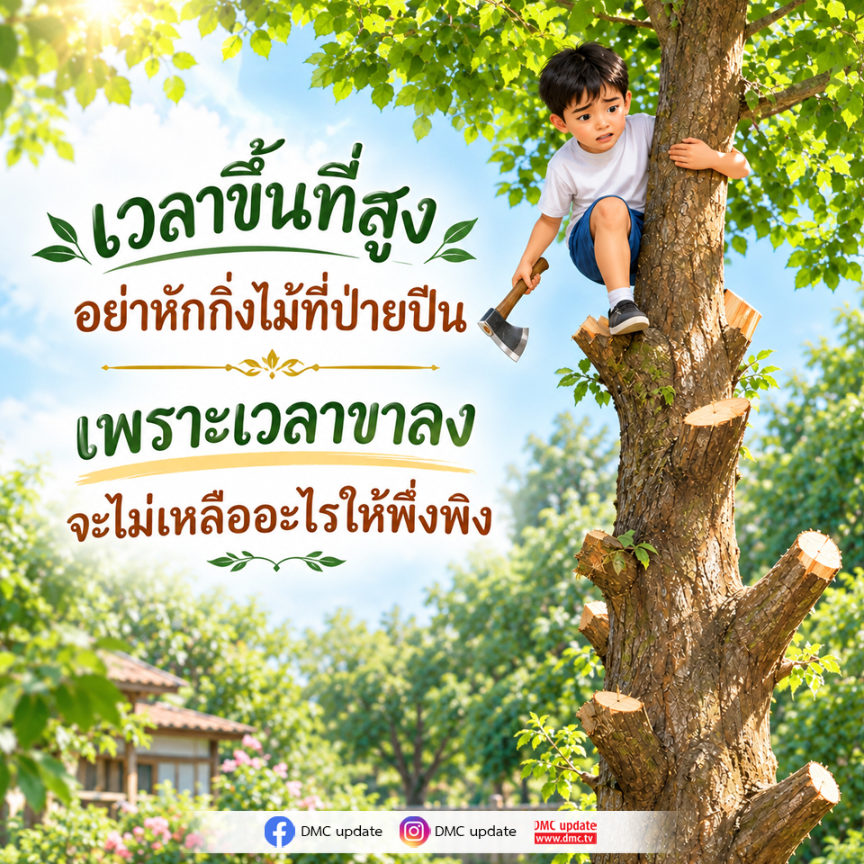 อย่าหักกิ่งไม้ที่ป่ายปีน - ข้อคิดจาก DMC