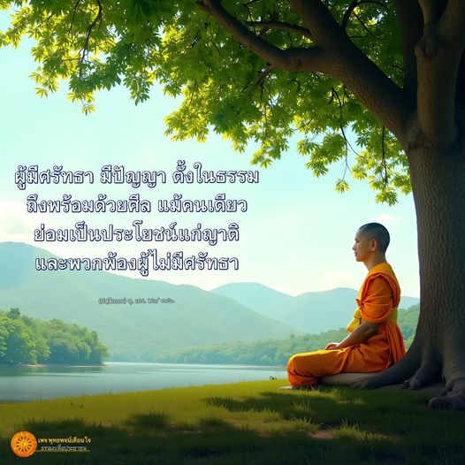 บทความนี้สำรวจความสำคัญของการมีศรัทธาและปัญญาในธรรม โดยเน้นว่าผู้ที่มีคุณสมบัติเหล่านี้แม้เพียงคนเดียวก็สามารถเป็นประโยชน์ต่อญาติและพวกพ้องที่ไม่มีศรัทธาได้
