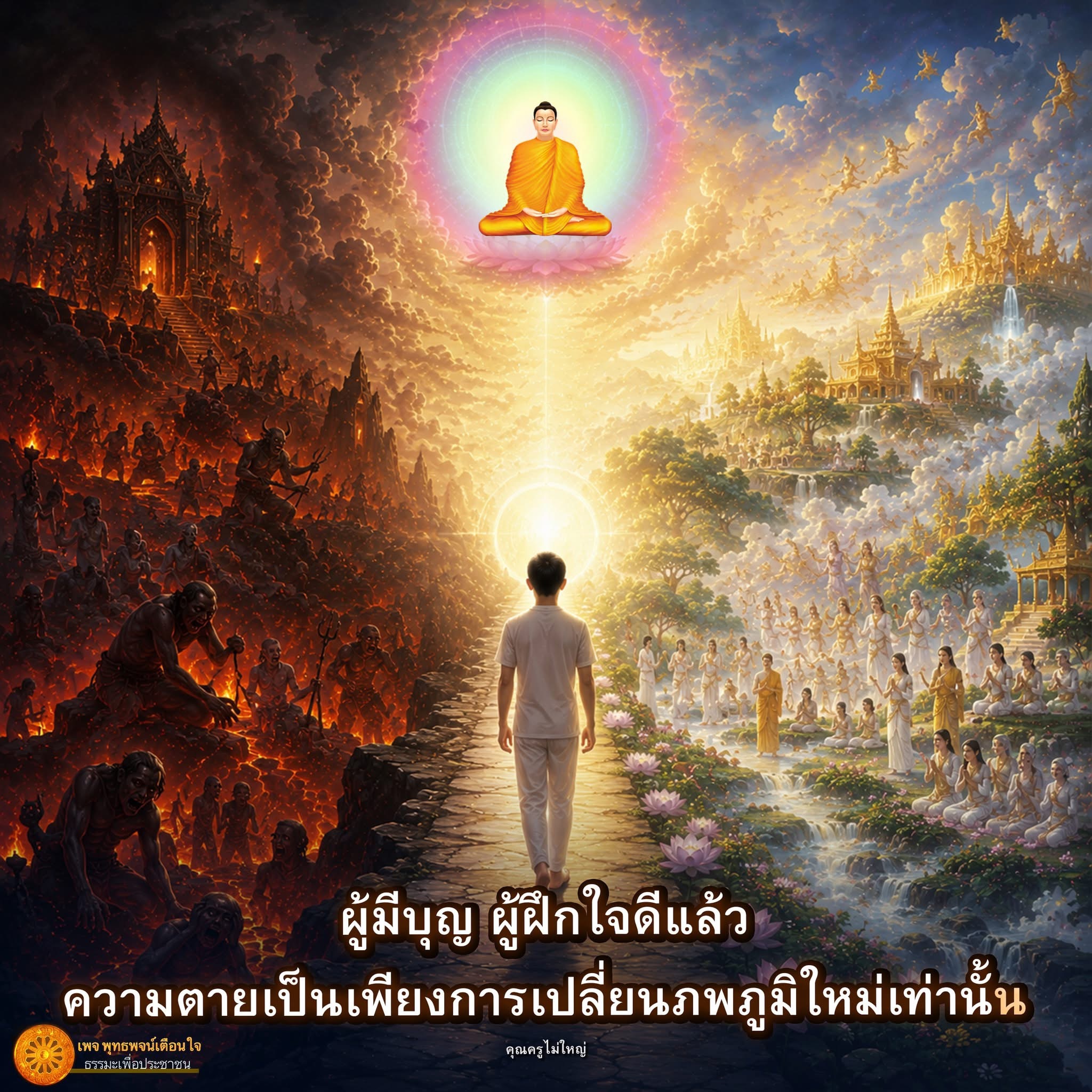 พุทธพจน์เตือนใจ: ความตายและการเปลี่ยนภพภูมิ