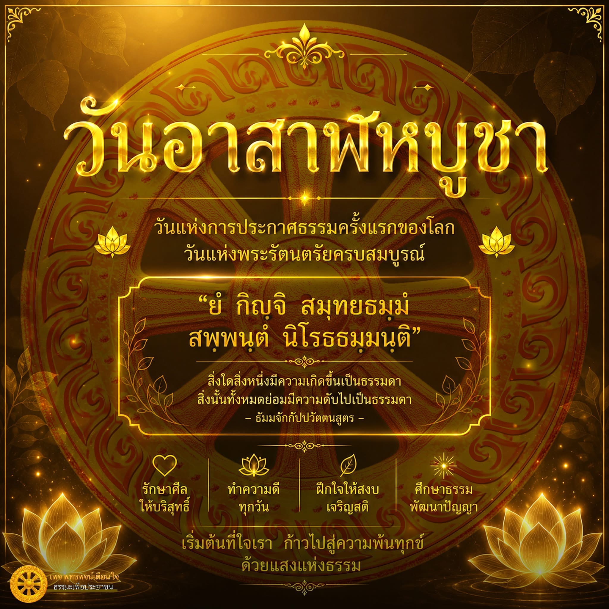 วันอาสาฬหบูชา: วันแห่งการประกาศธรรมครั้งแรกของโลก