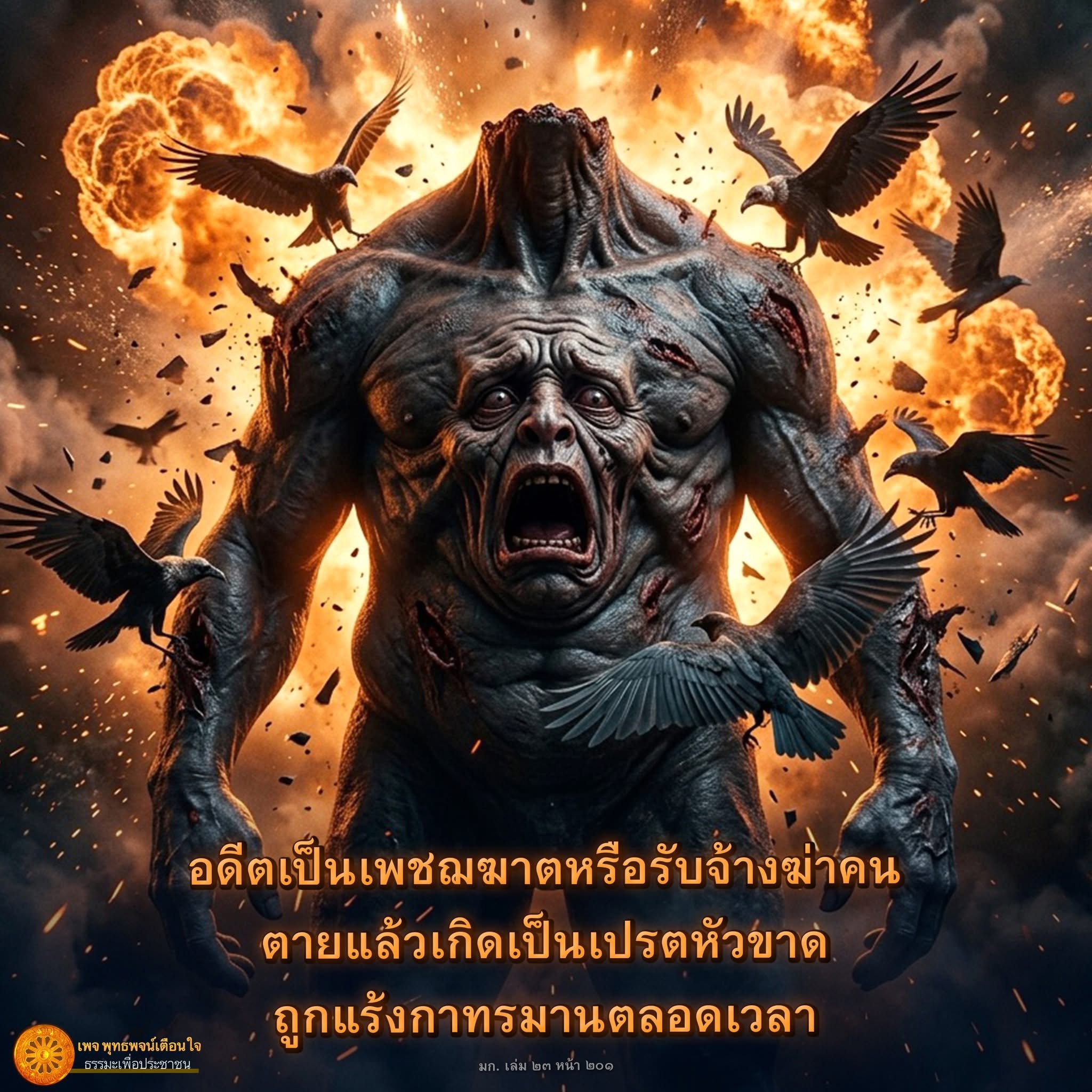 อดีตเพชฌฆาต: ธรรมะและการเกิดใหม่