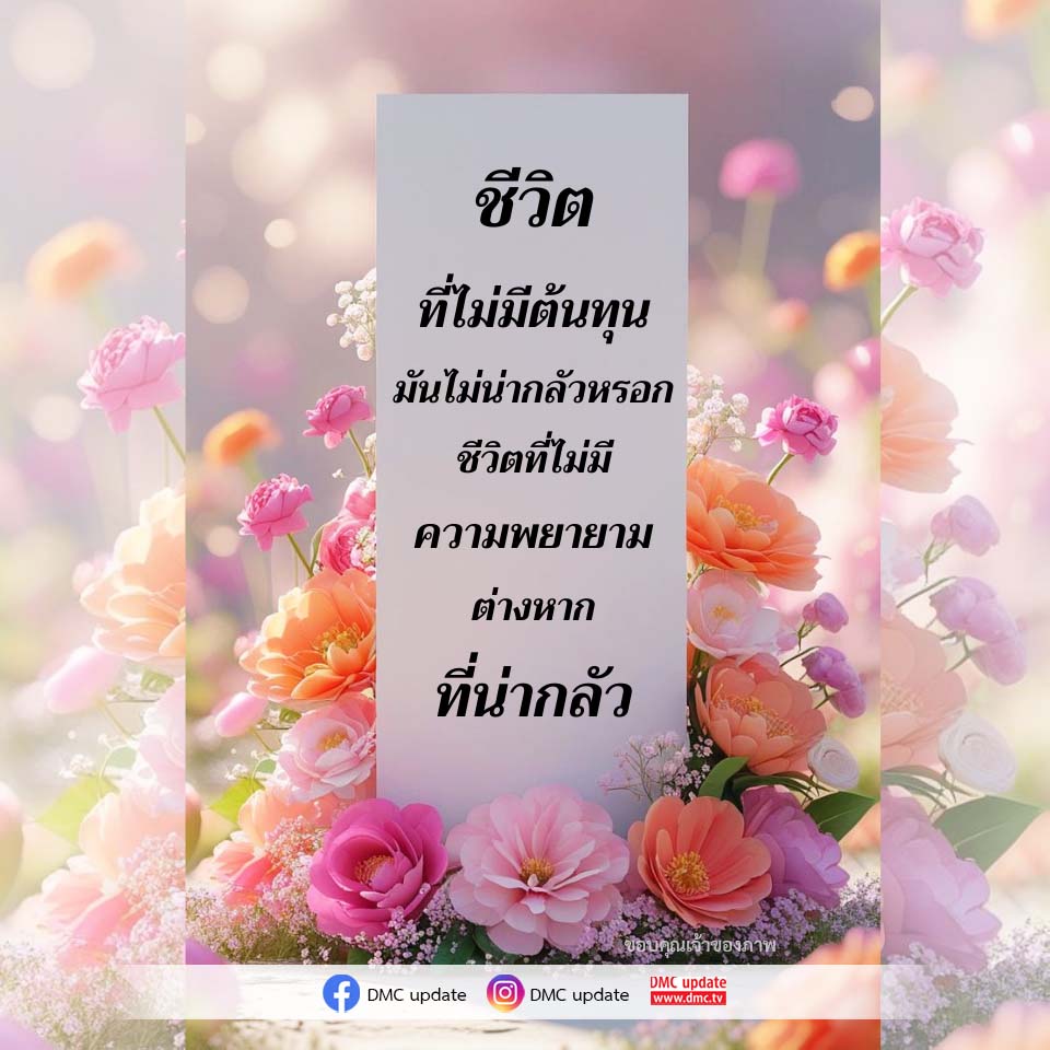 ชีวิตที่ไม่มีต้นทุน: ความพยายามคือกุญแจสู่ความสำเร็จ