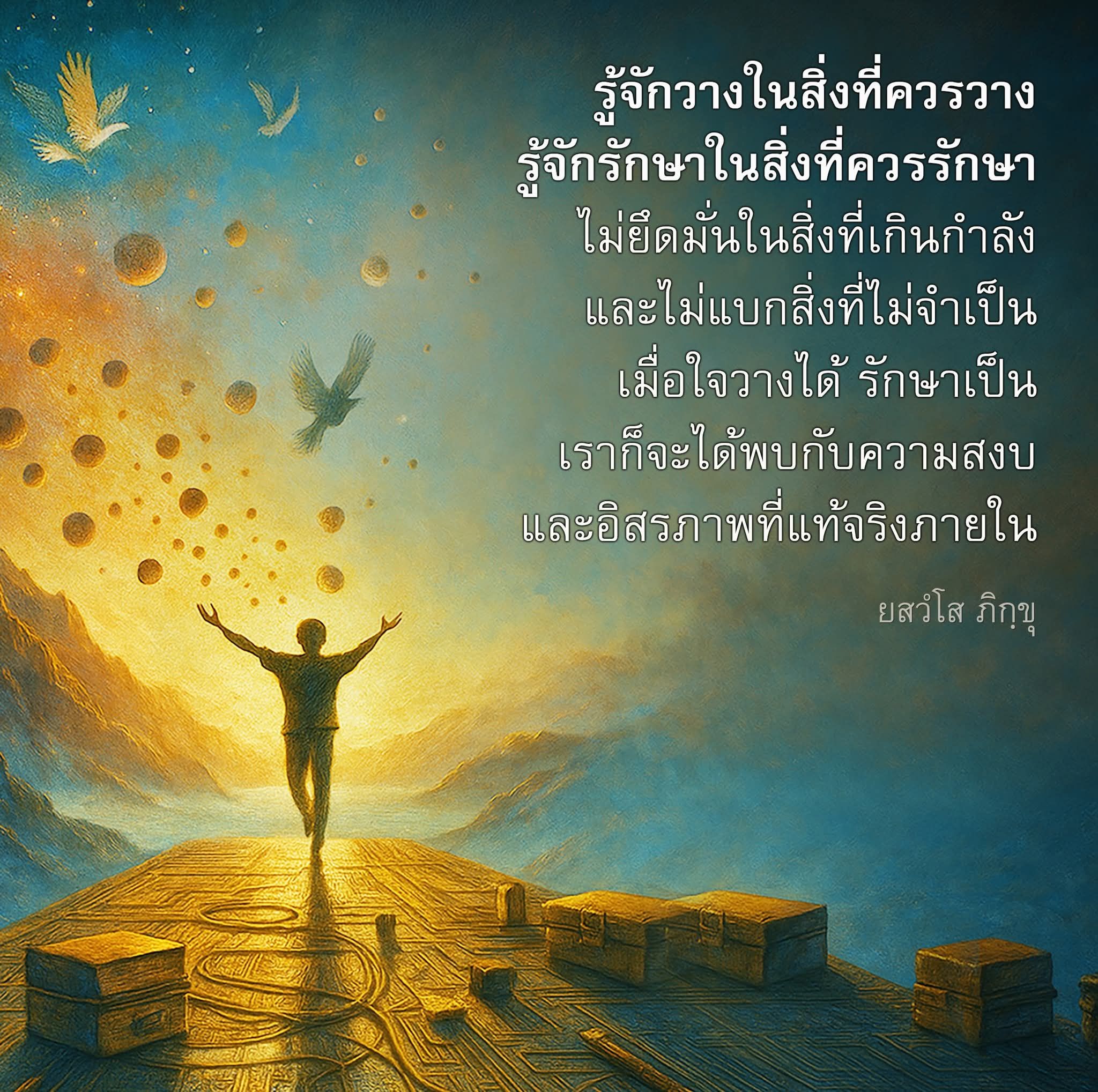 ค้นพบความสงบและอิสรภาพภายในด้วยการวางใจ