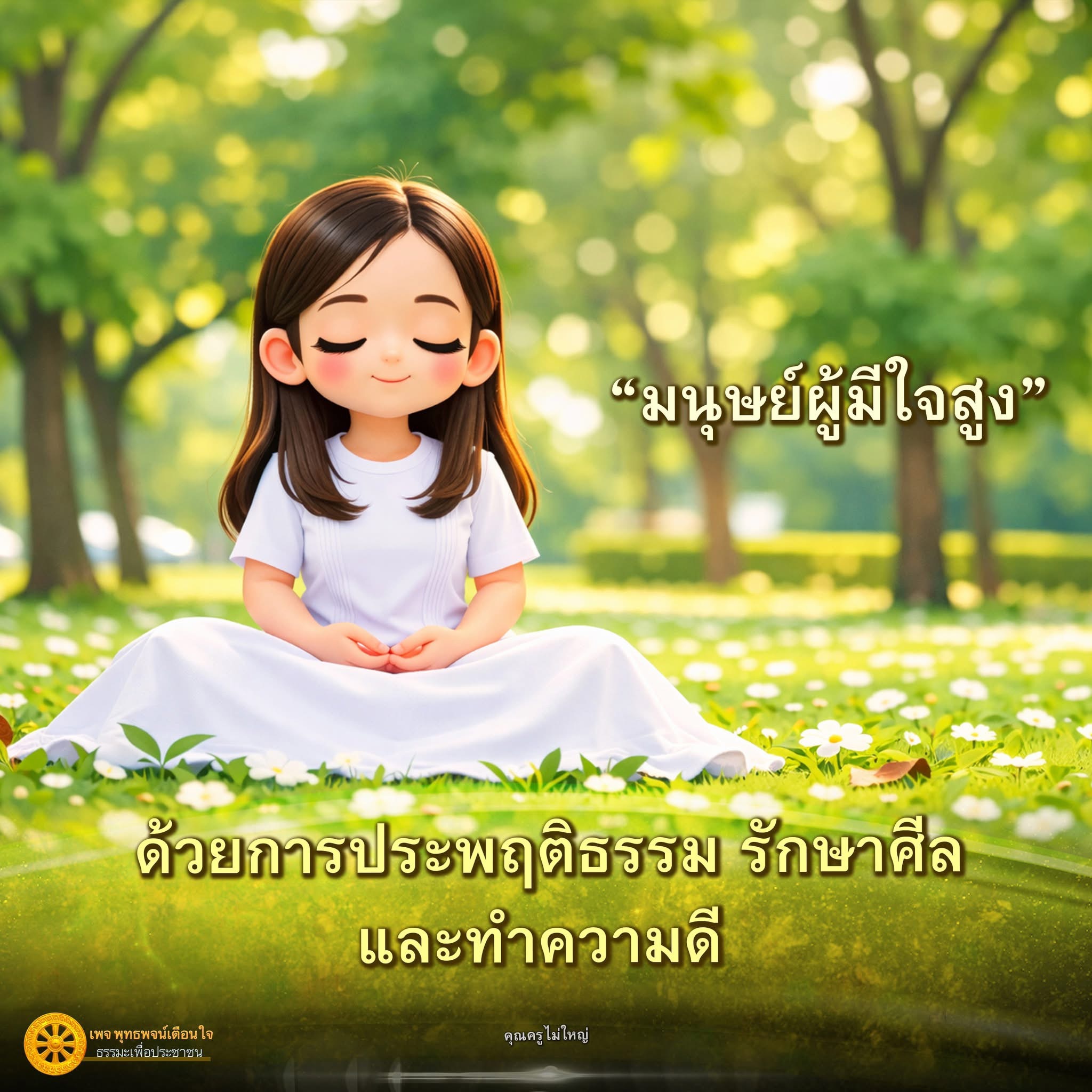 มนุษย์ผู้มีใจสูง: การประพฤติธรรมและการทำความดี