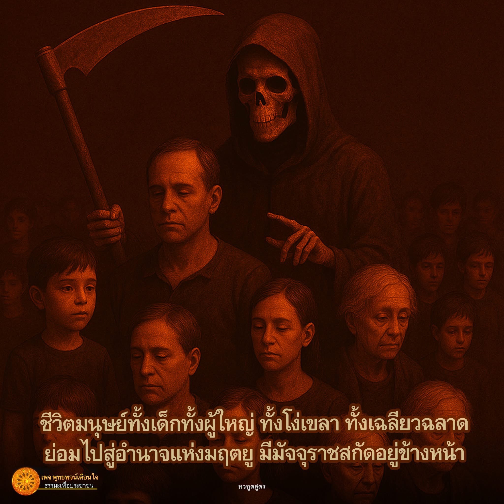 ค้นพบพุทธพจน์ที่สอนใจเกี่ยวกับชีวิตมนุษย์ทั้งเด็กและผู้ใหญ่ ผ่านมุมมองธรรมะเพื่อประชาชน และความเข้าใจในอำนาจแห่งมฤตยูที่ทุกคนต้องเผชิญ