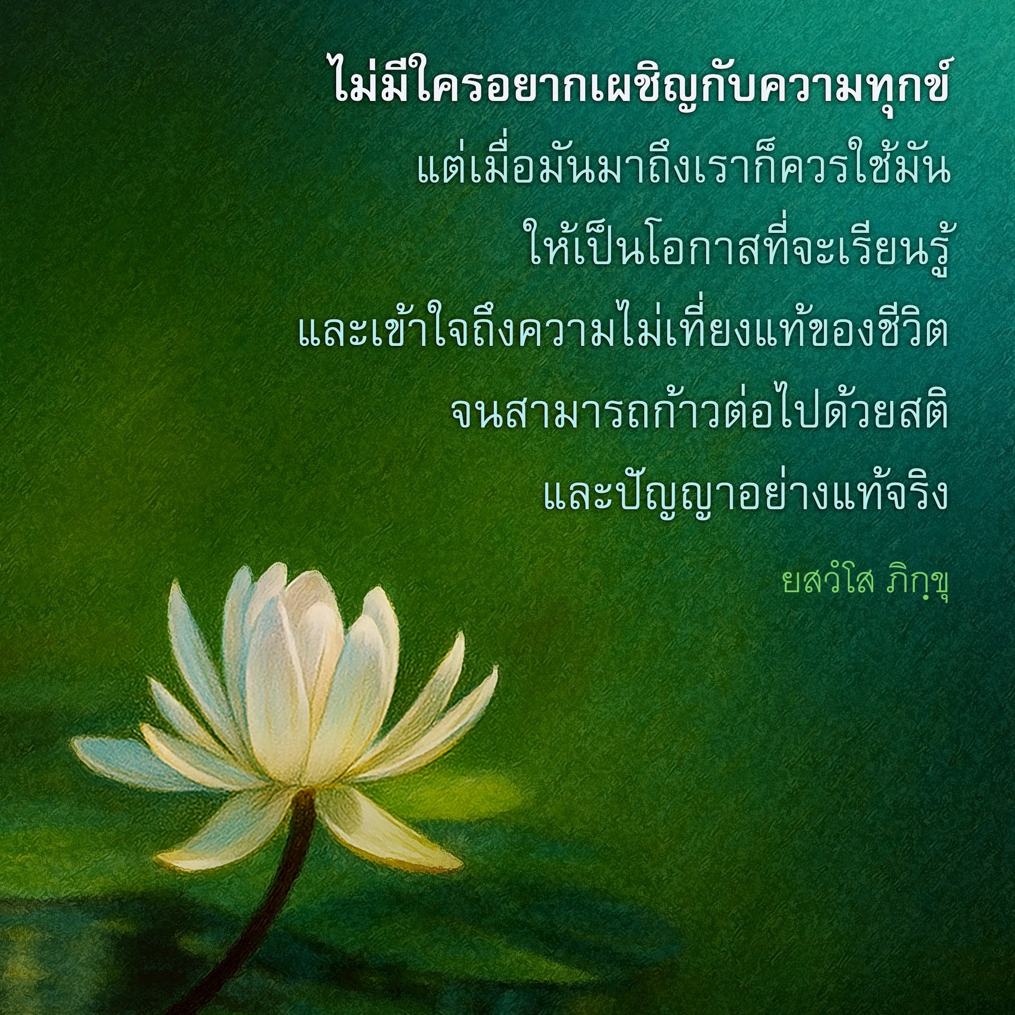 การเผชิญความทุกข์: โอกาสในการเรียนรู้และเติบโต