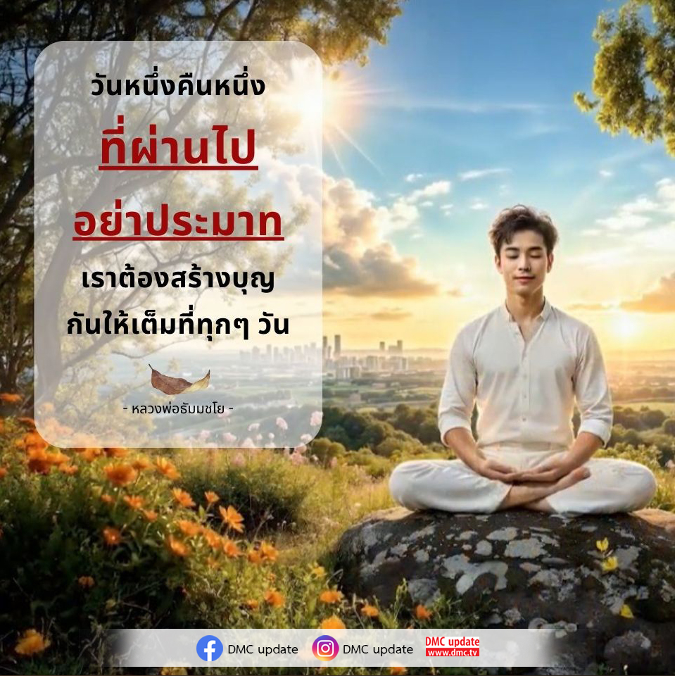 ร่วมสร้างบุญและพัฒนาจิตใจไปกับหลวงพ่อธัมมชโย ผ่าน DMC Update พบกับแนวทางการทำบุญในชีวิตประจำวันเพื่อความสุขและอนาคตที่ดีขึ้น