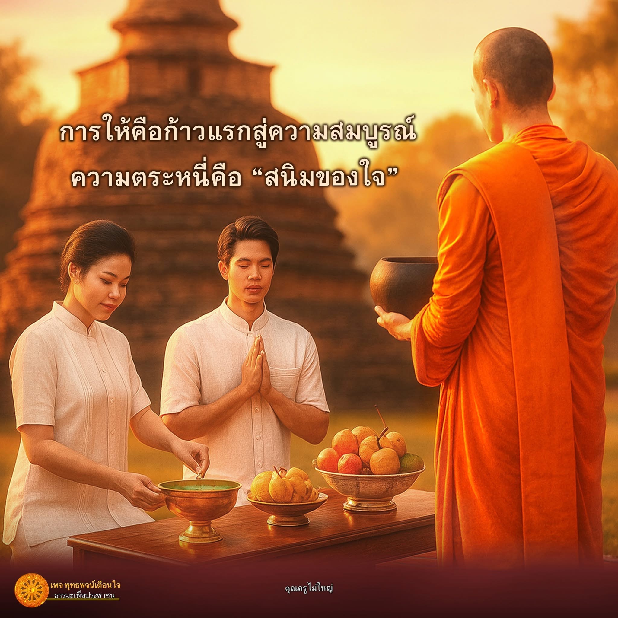 อีการ์ดคำสอนหลวงพ่อ (คุณครูไม่ใหญ่)เป็นโอวาทที่สั่งสอนชี้แนะและให้กำลังใจในการดำเนินชีวิตที่ถูกต้องดีงาม