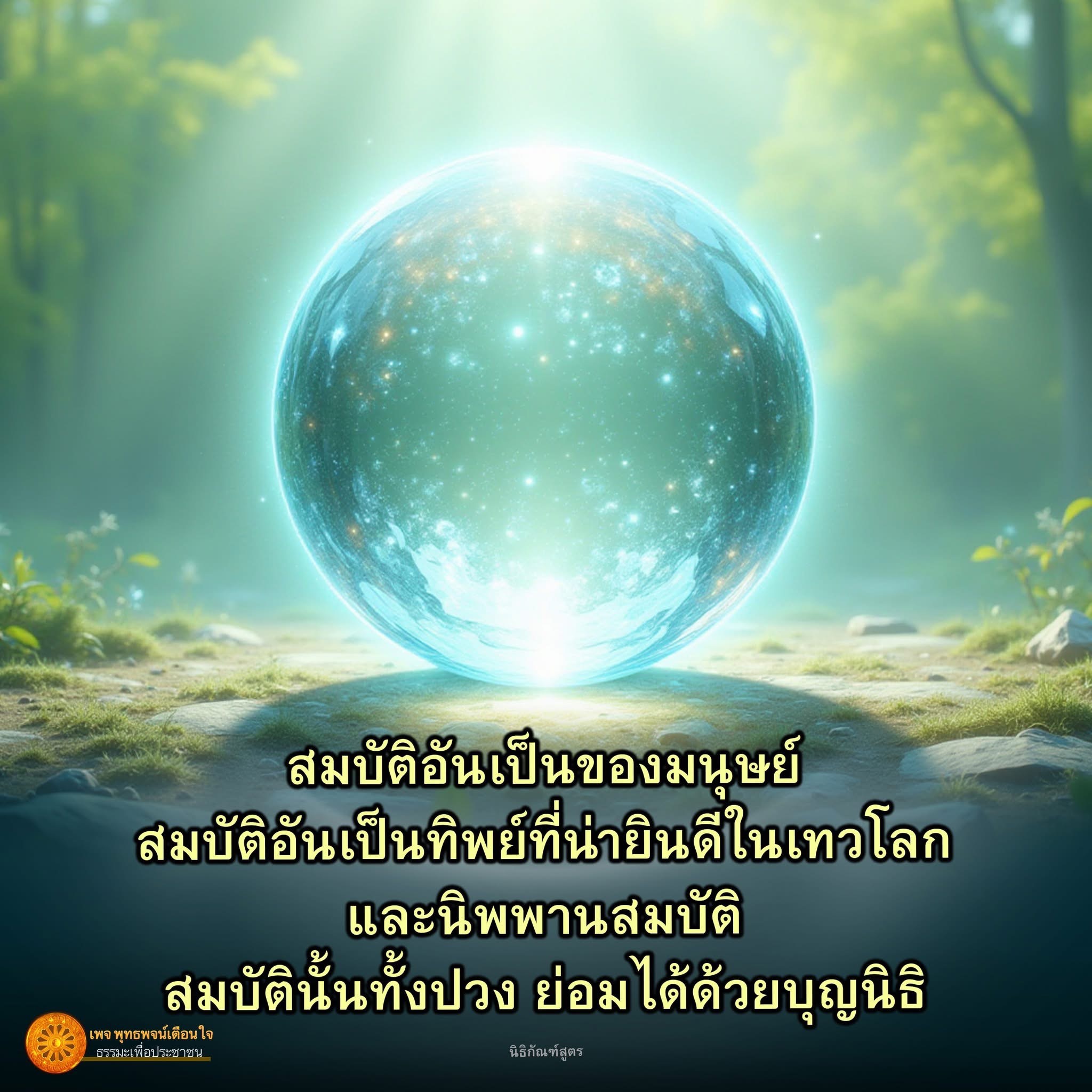 สมบัติอันเป็นของมนุษย์ และสมบัติอันเป็นทิพย์ในเทวโลก