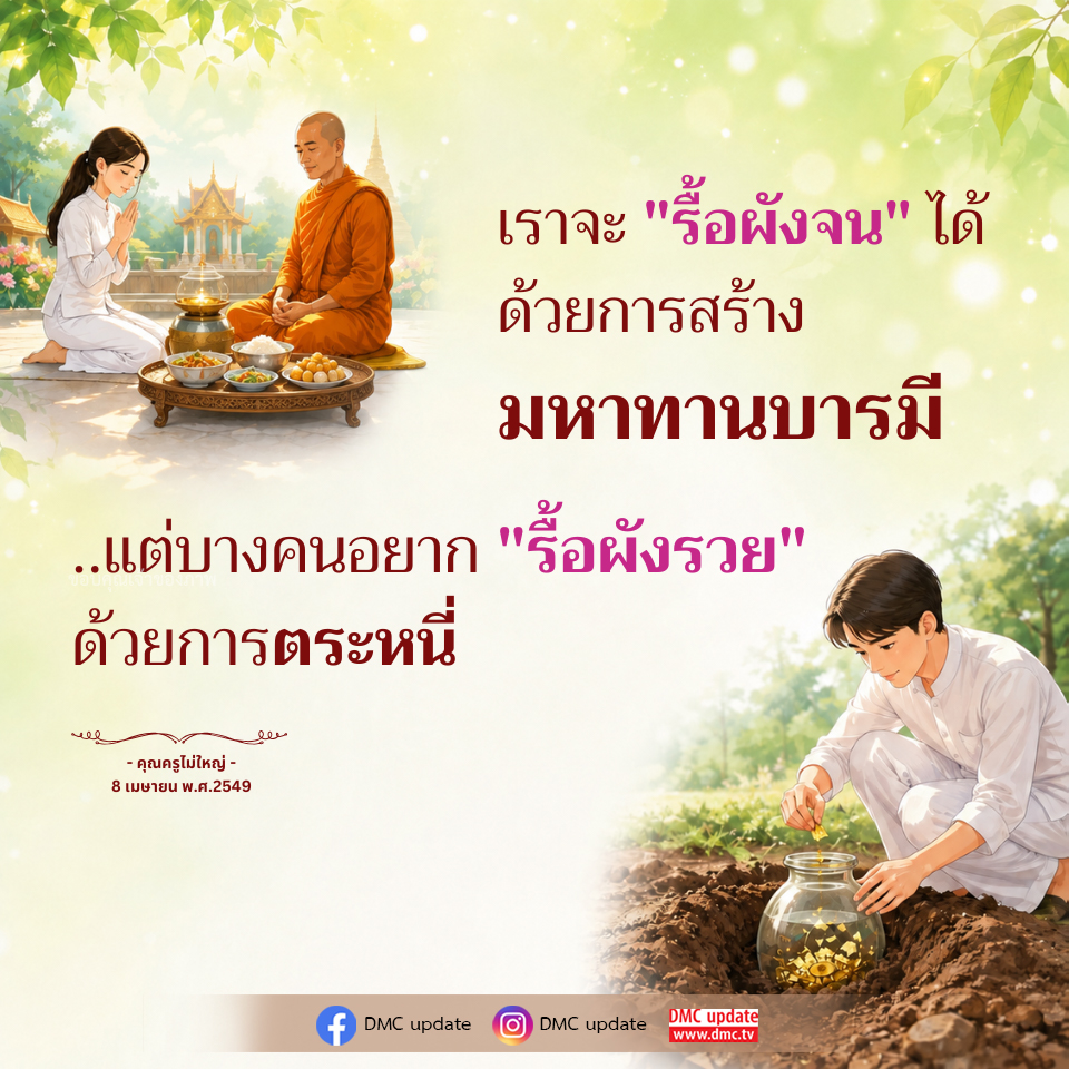 รื้อผังจน สู่ มหาทานบารมี: ความสำคัญของการให้
