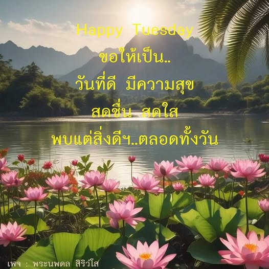 ขอให้ทุกคนมีความสุขในวันอังคารนี้ พบแต่สิ่งดีๆ สดชื่น สดใสตลอดทั้งวัน กับเพจ พระนพดล สิริวํโส