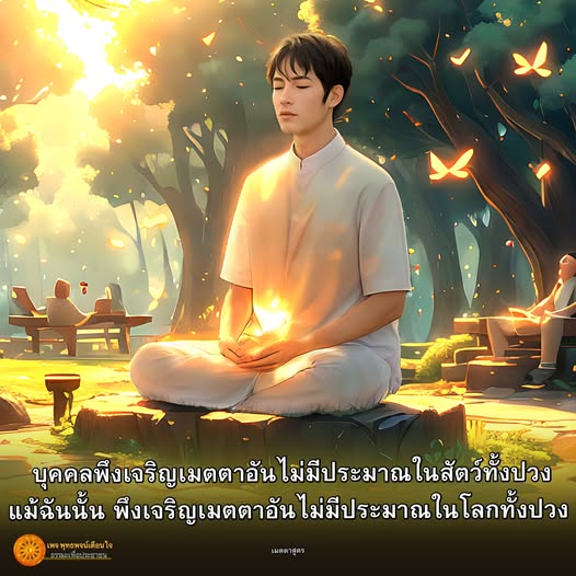 เจริญเมตตาอันไม่มีประมาณในสัตว์และโลก - พุทธพจน์นใจ