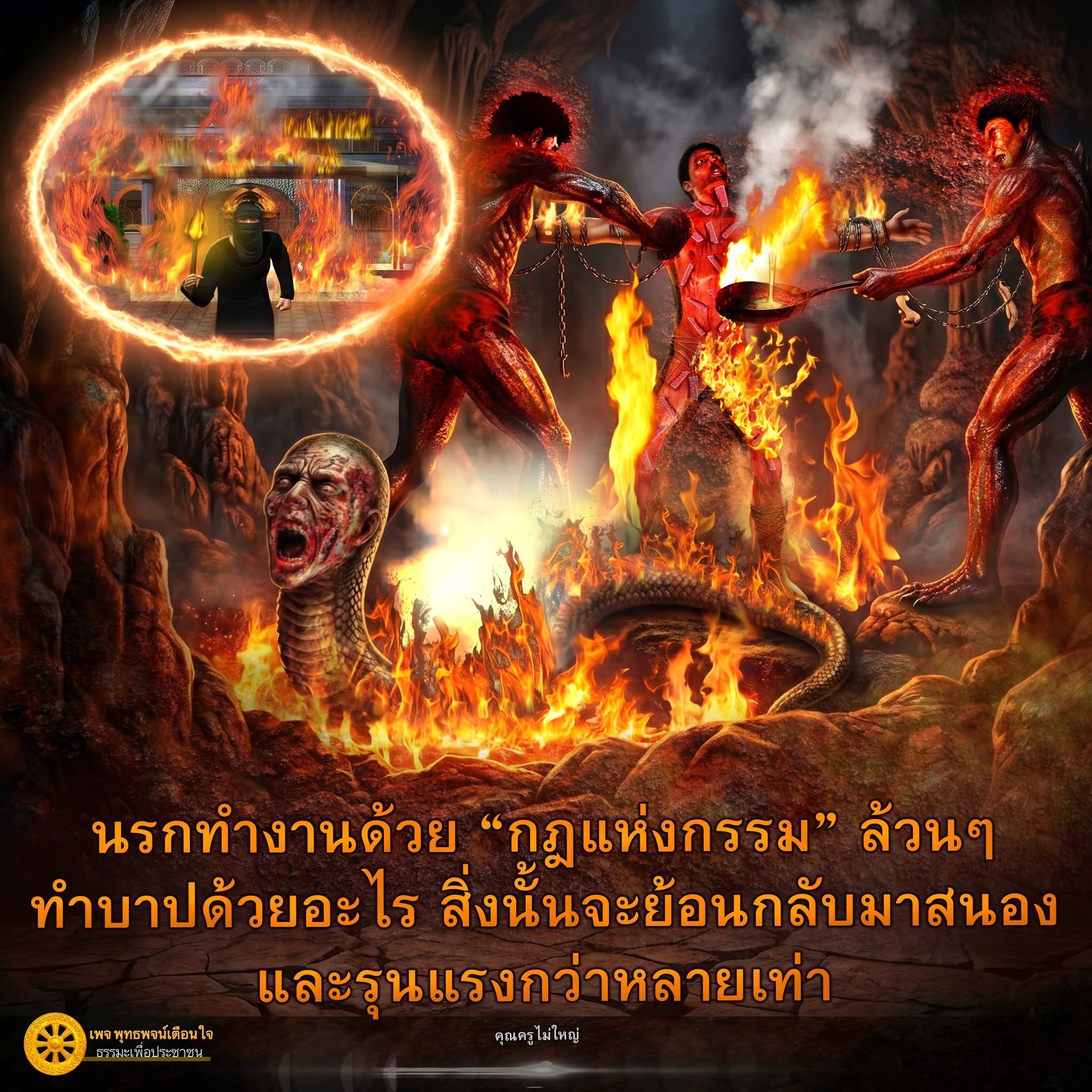 นรกทำงานด้วยกฎแห่งกรรม: ทำบาปจะย้อนกลับอย่างไร