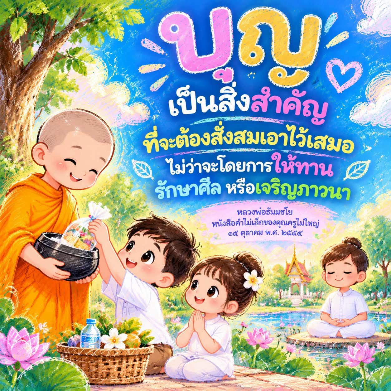 การสั่งสมบุญ: เส้นทางสู่ชีวิตที่ดีขึ้น