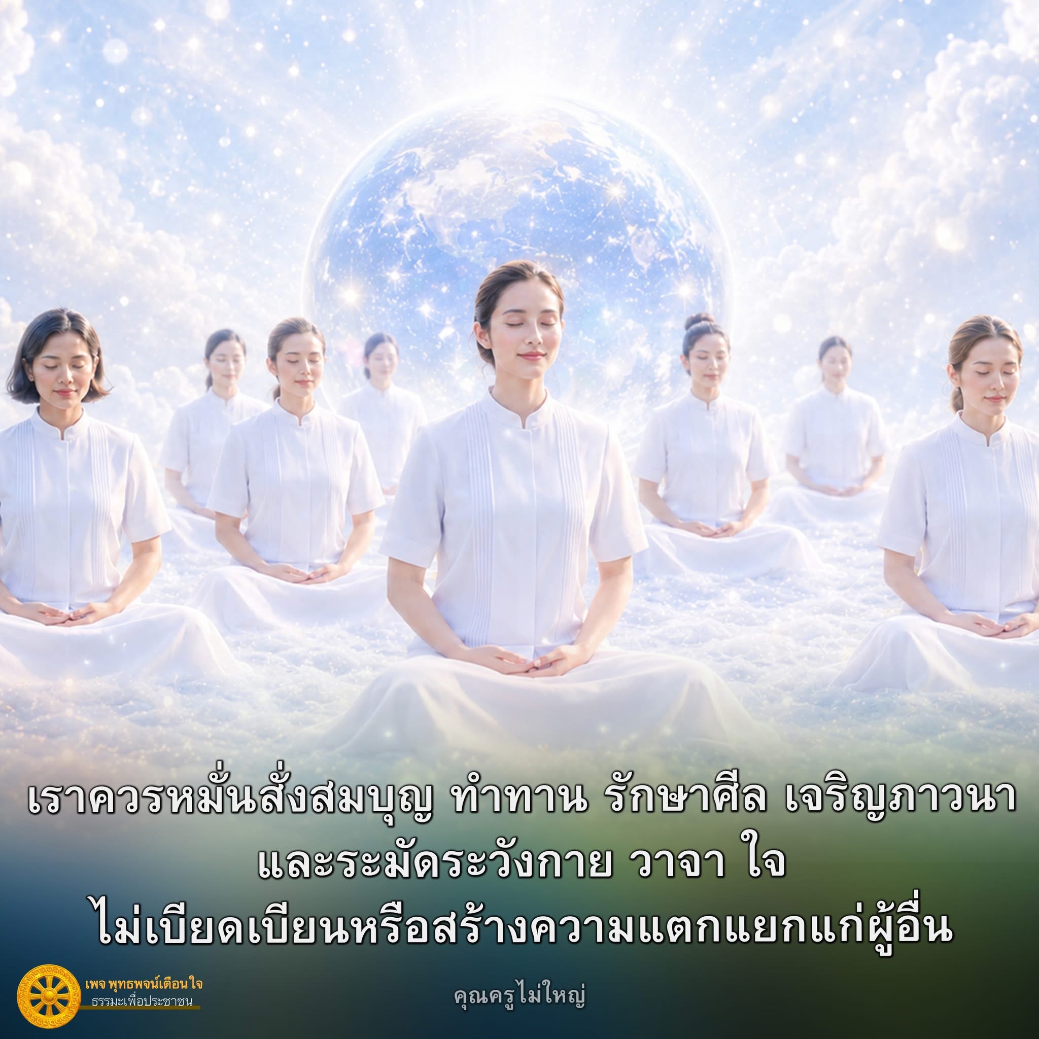 สั่งสมบุญและธรรมะเพื่อชีวิตที่ดีขึ้น
