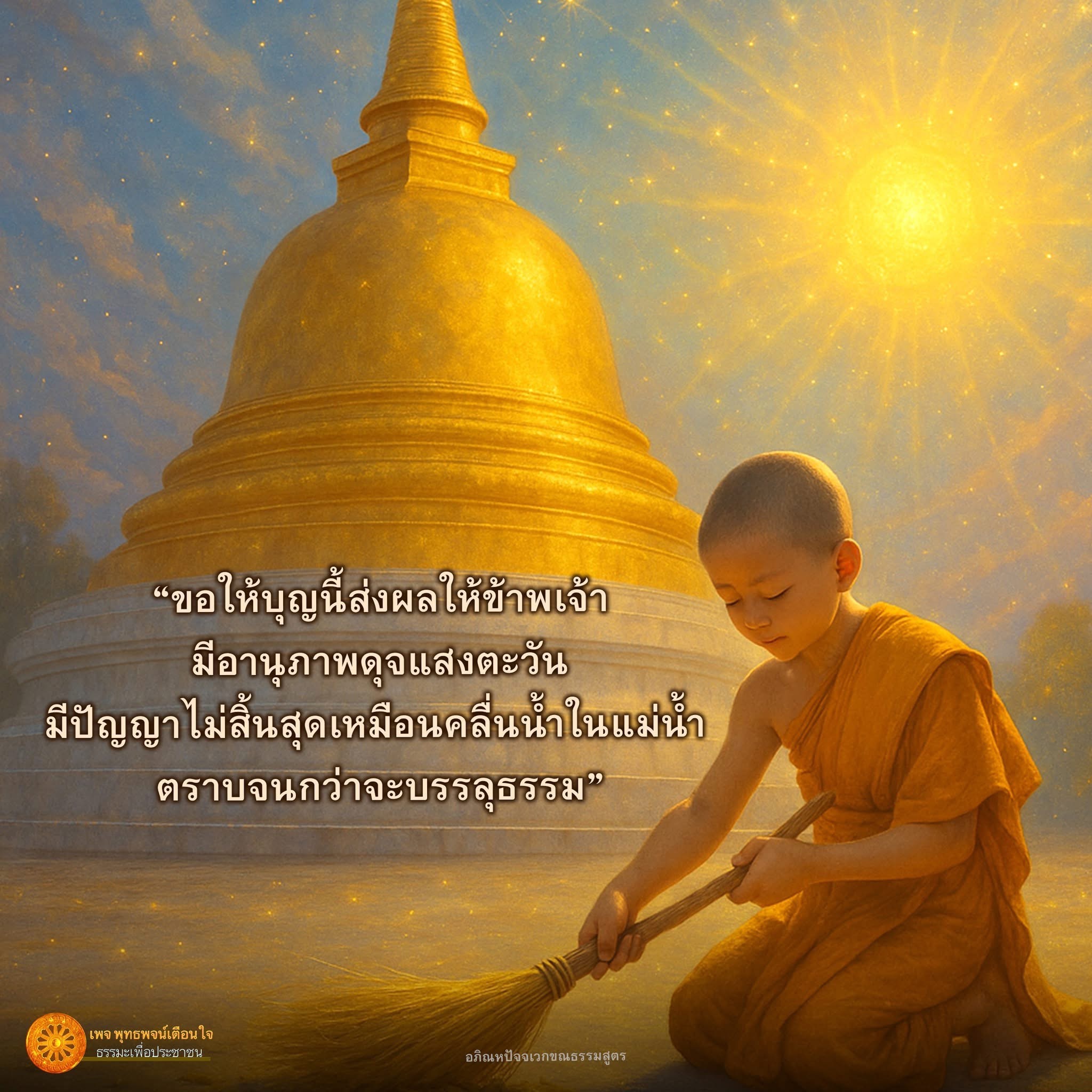 พุทธพจน์เตือนใจ: อานุภาพแห่งบุญและปัญญา