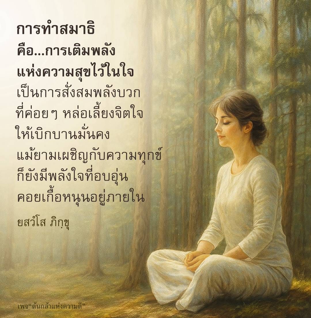 การทำสมาธิ: เติมพลังแห่งความสุขในใจ