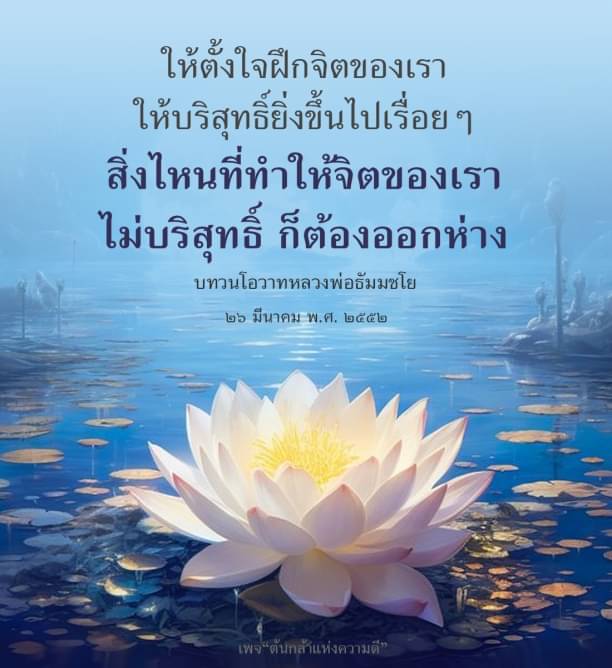 เรียนรู้วิธีฝึกจิตให้บริสุทธิ์ตามโอวาทหลวงพ่อธัมมชโย พร้อมบทวิเคราะห์และแนวทางในการหลีกเลี่ยงสิ่งที่ทำให้จิตไม่บริสุทธิ์ เพื่อสร้างความดีในชีวิตประจำวัน.