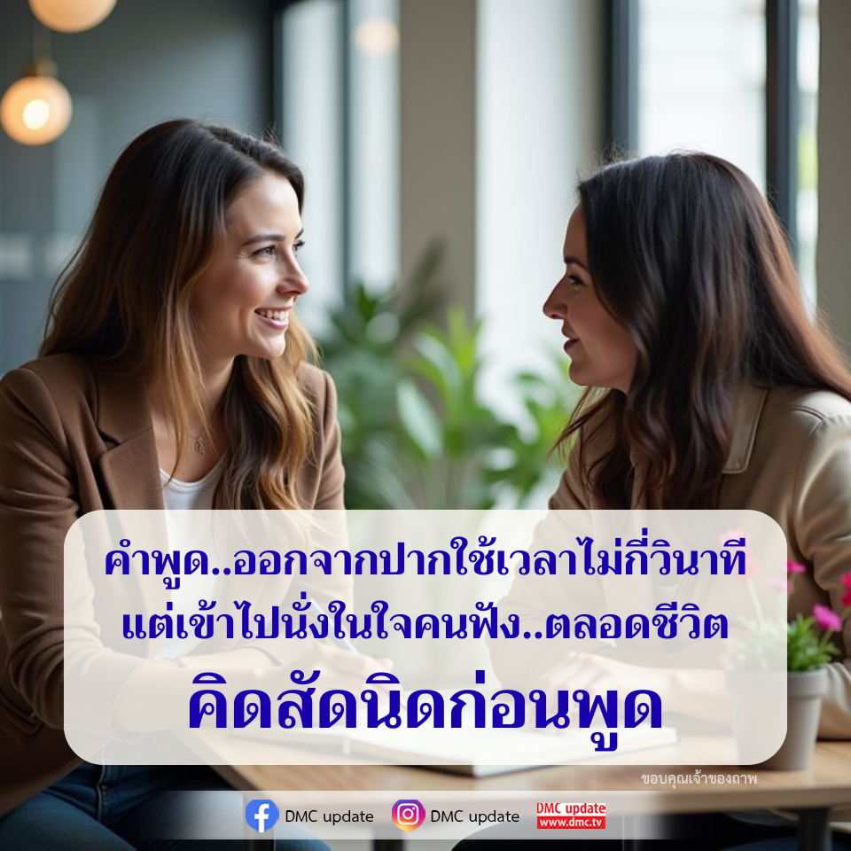คำพูดที่มีพลัง: คิดก่อนพูดเพื่อสร้างความหมาย