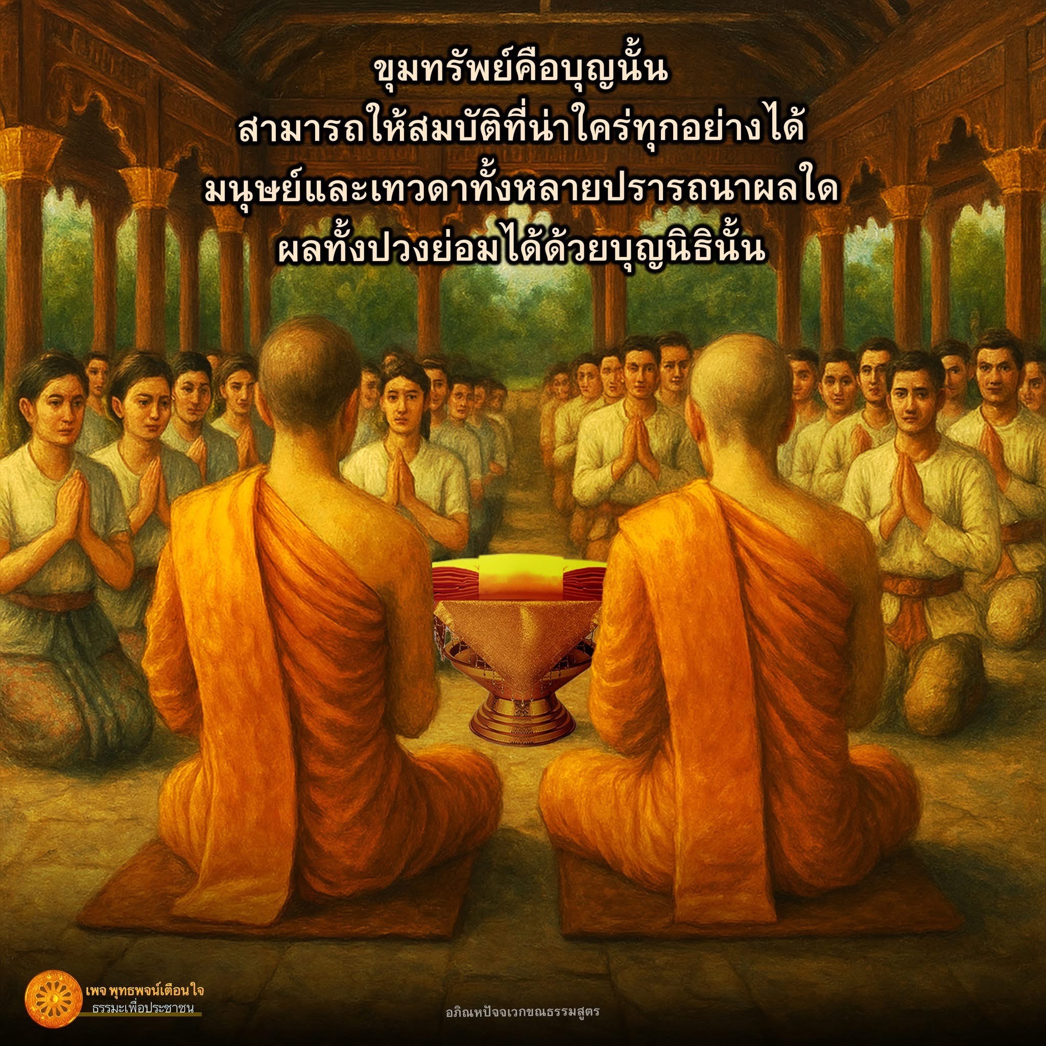 พุทธพจน์เตือนใจ: ขุมทรัพย์แห่งบุญและธรรมะเพื่อประชาชน