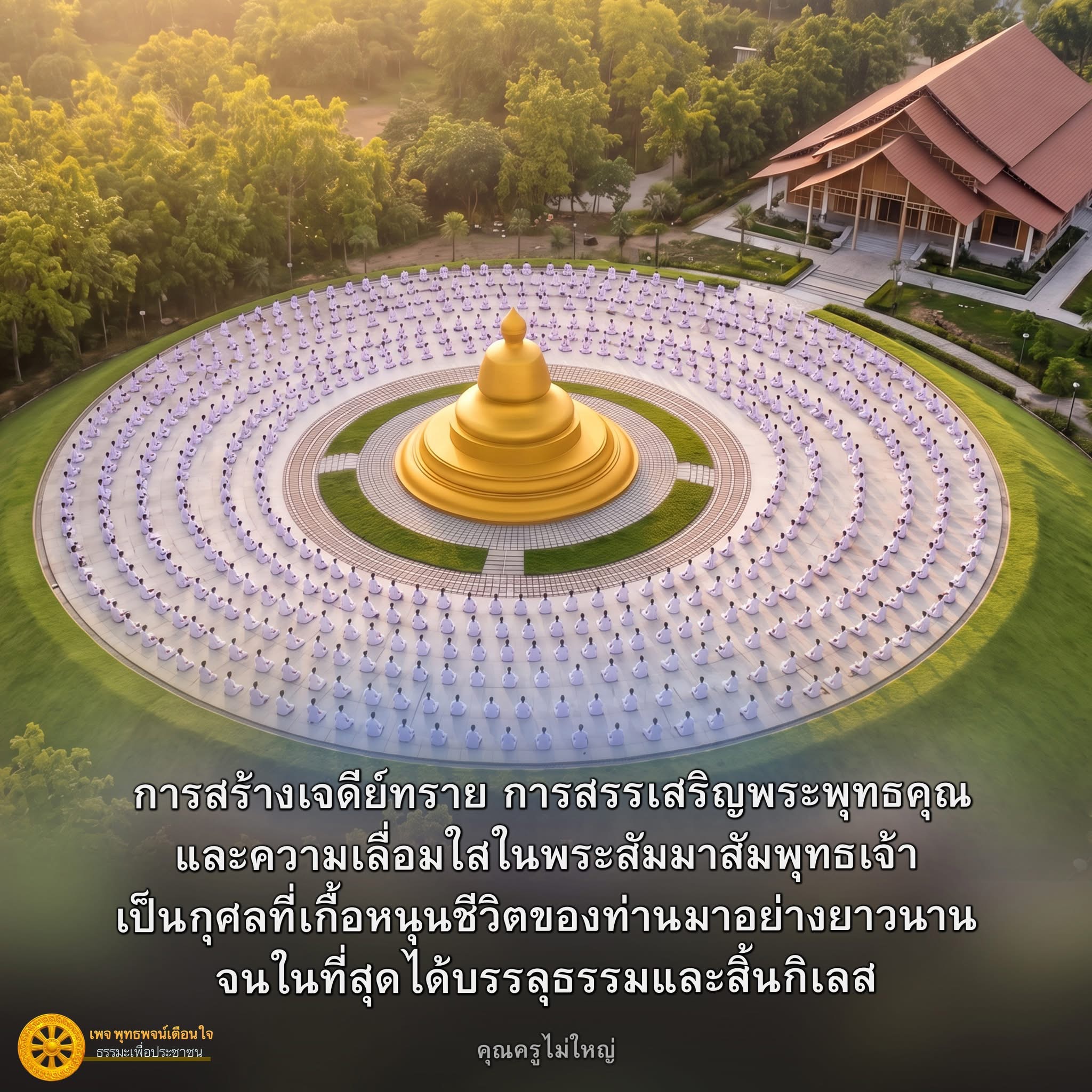 การสร้างเจดีย์ทราย: สรรเสริญพระพุทธคุณและความเลื่อมใสในพระสัมมาสัมพุทธเจ้า