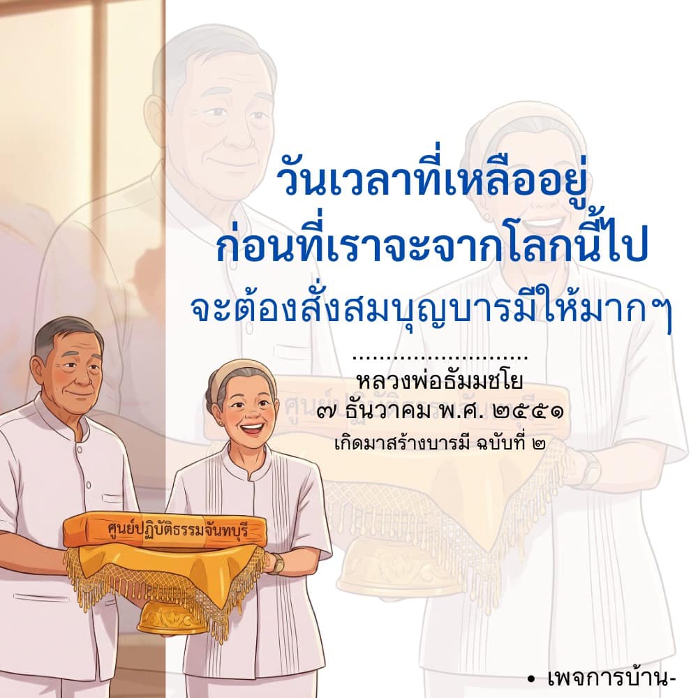 สร้างบารมีและบุญบารมีในชีวิต | หลวงพ่อธัมมชโย