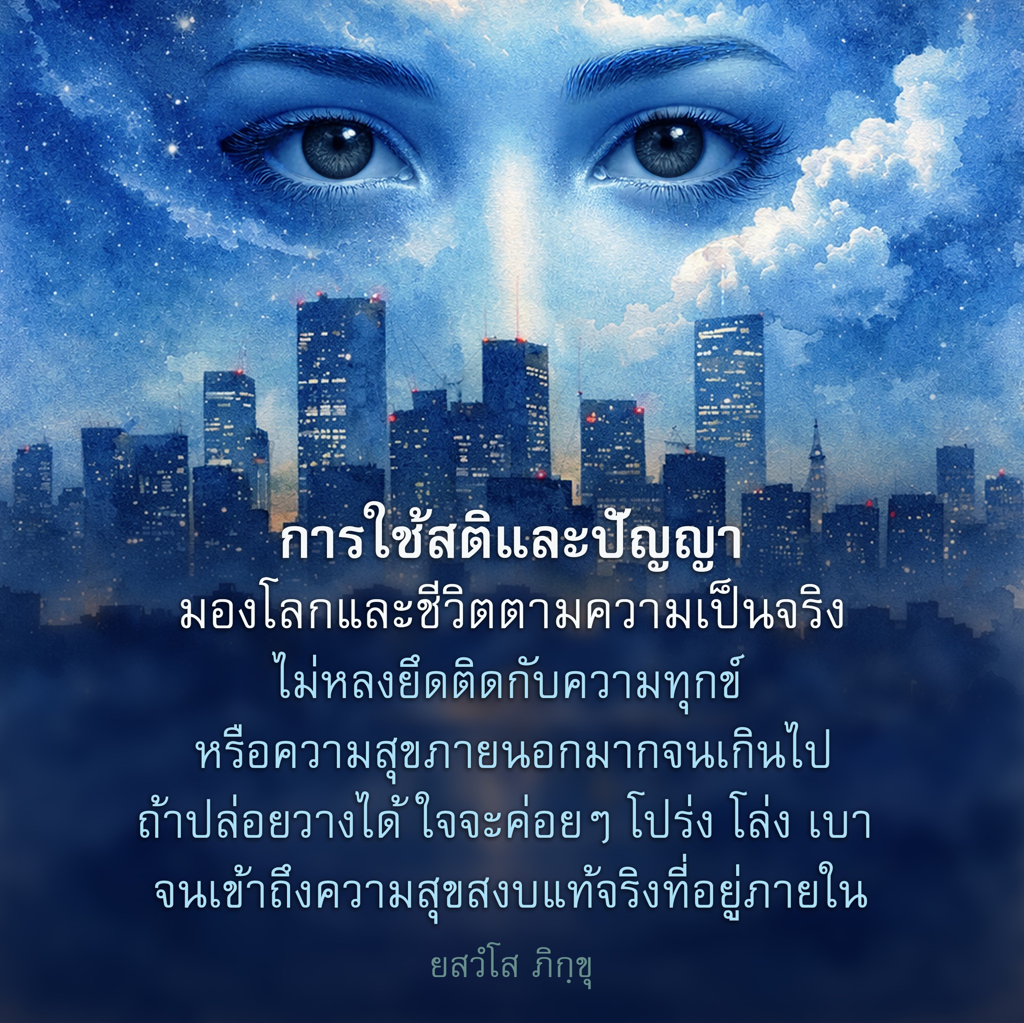 การใช้สติและปัญญาในการมองโลกและชีวิต