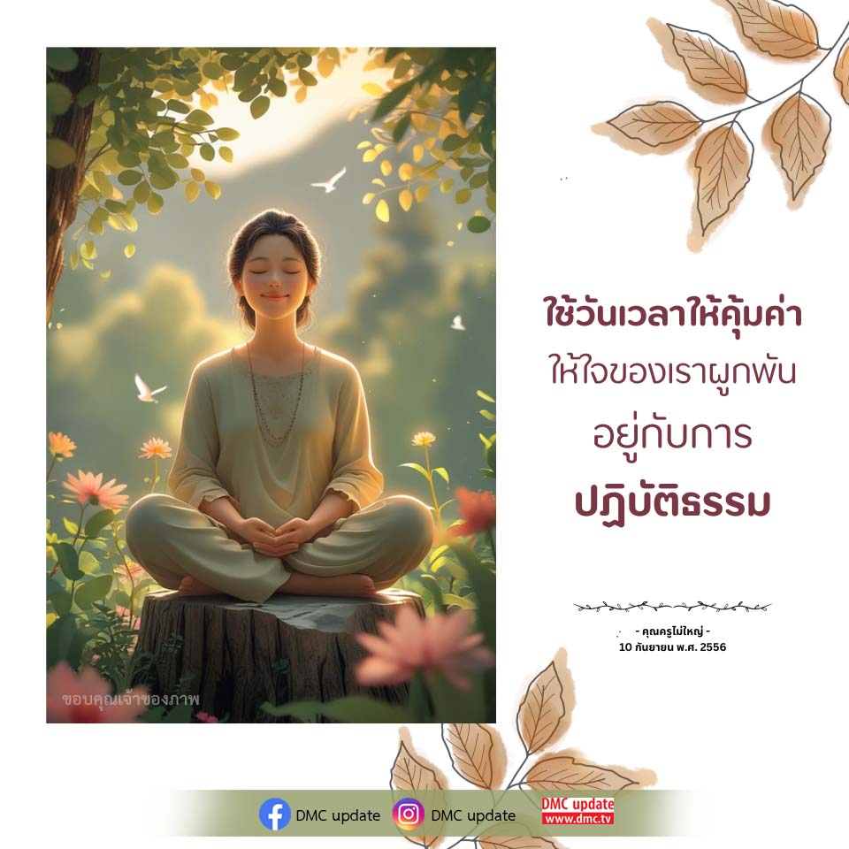 ปฏิบัติธรรมให้คุ้มค่า - DMC Update